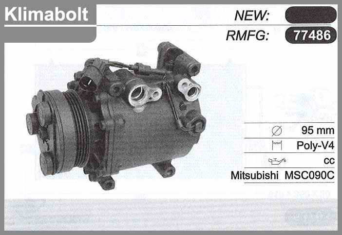 Mitsubishi klma kompresszor 77486